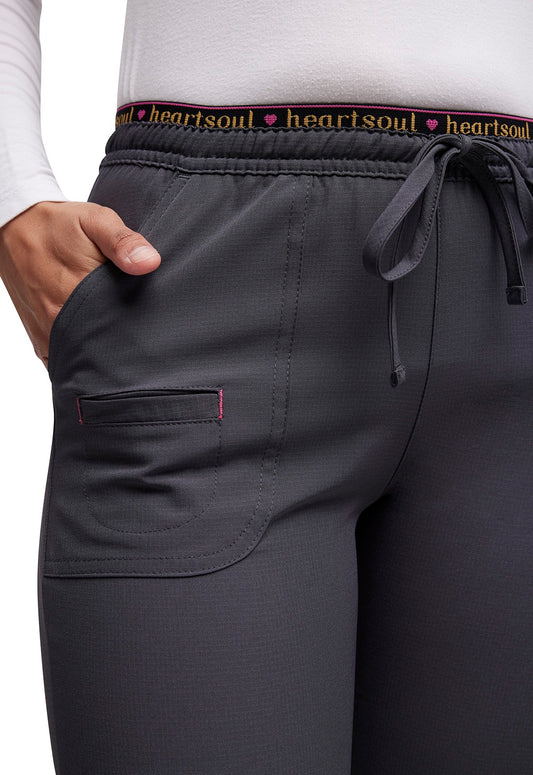 HeartSoul Low Rise Flare Leg Elastic Waist Scrub Pants  #20110