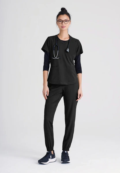 Grey's Anatomy Terra Women's 6-Pocket Cargo Jogger Scrub Pants #GSSP625