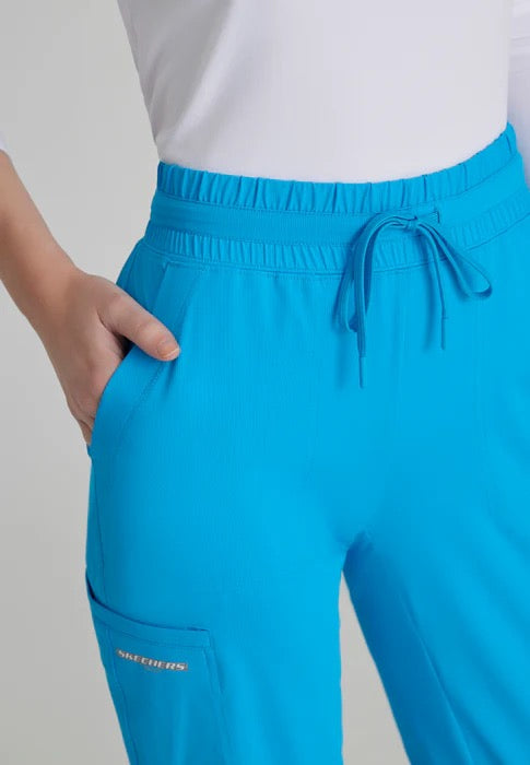 Skechers by Barco Slip-ins Reach Women's 4-Pocket STRETCH Slim Cargo Straight Leg Scrub Pants #SKP668