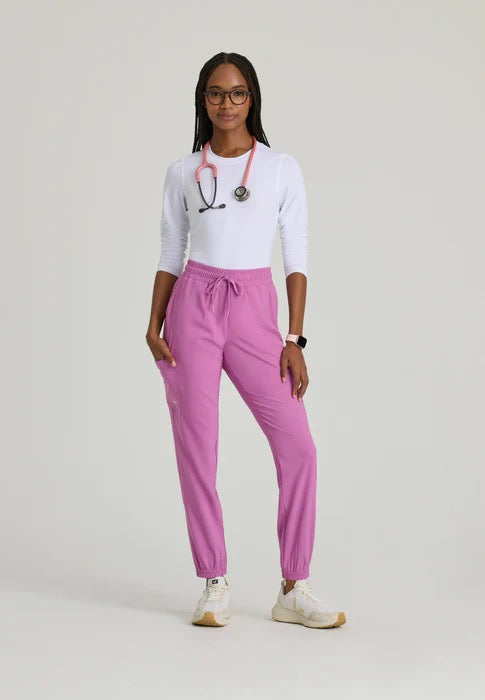 Grey's Anatomy Terra Women's 6-Pocket Cargo Jogger Scrub Pants #GSSP625