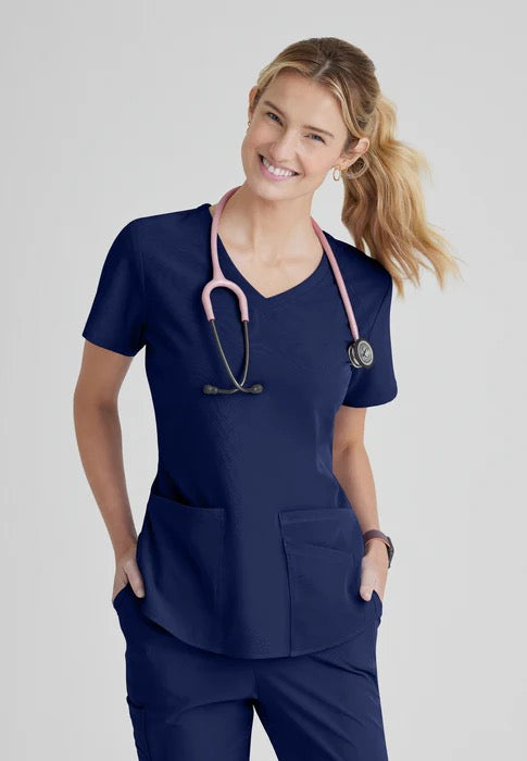 Skechers Women's Modern Fit V-Neck Scrub Top #SK101