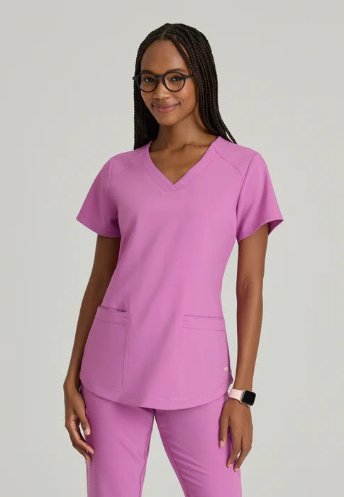 Grey's Anatomy Sway Women's 1-Pocket Tuck In V-Neck Scrub Top #GSST181