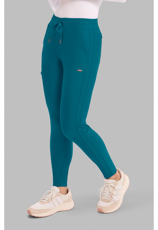 Cherokee FORM Mid Rise Tapered Leg Drawstring Pant #CK095