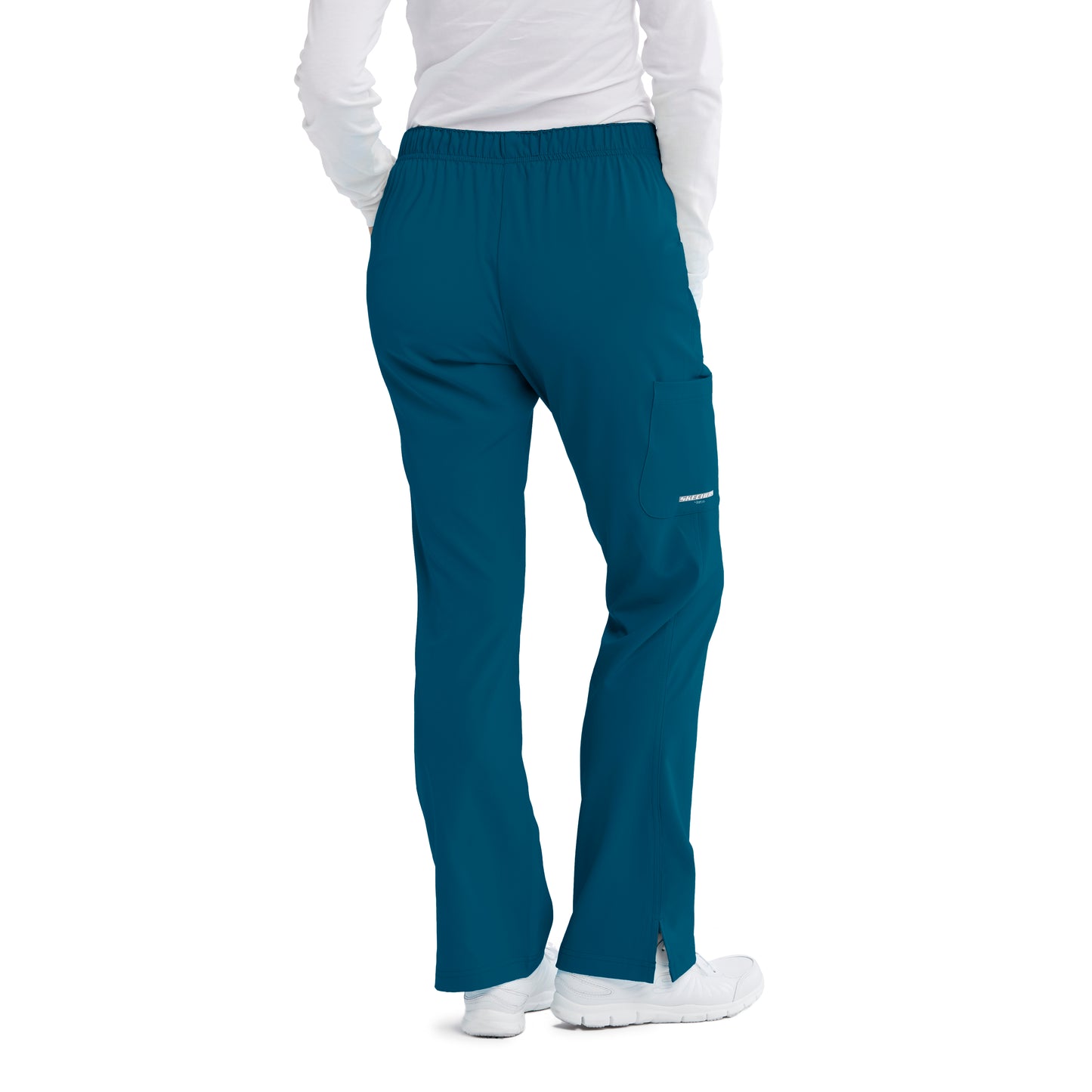 Skechers Reliance Women's Cargo Scrub Pant with Drawstring Elastic Waistband #SK201