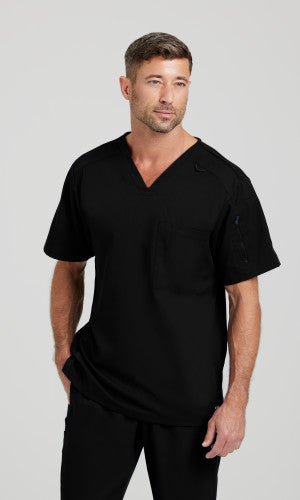 Men's Spandex Stretch V-Neck Top | GRST079