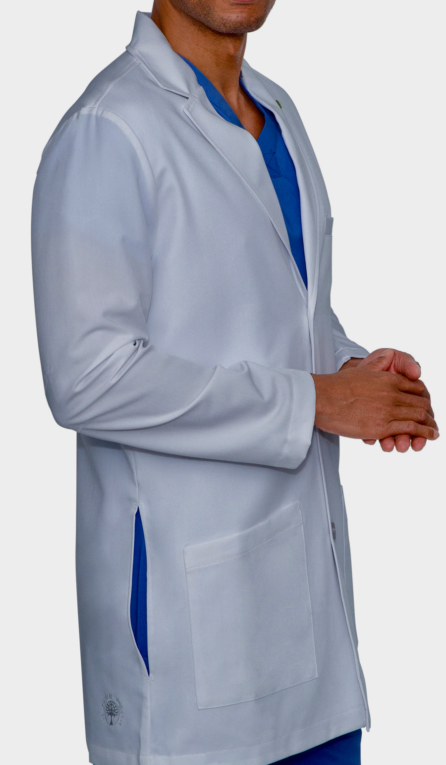 Healing Hands Logan Men's Lab Coat Six Pocket Mid-Length #HH5100