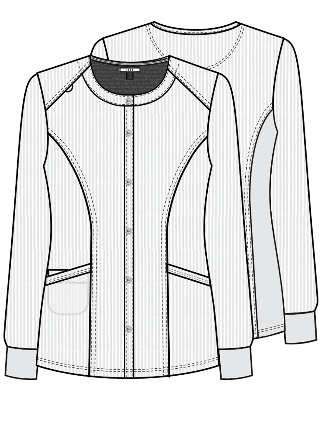 Snap Front Warm-up Jacket | EL300