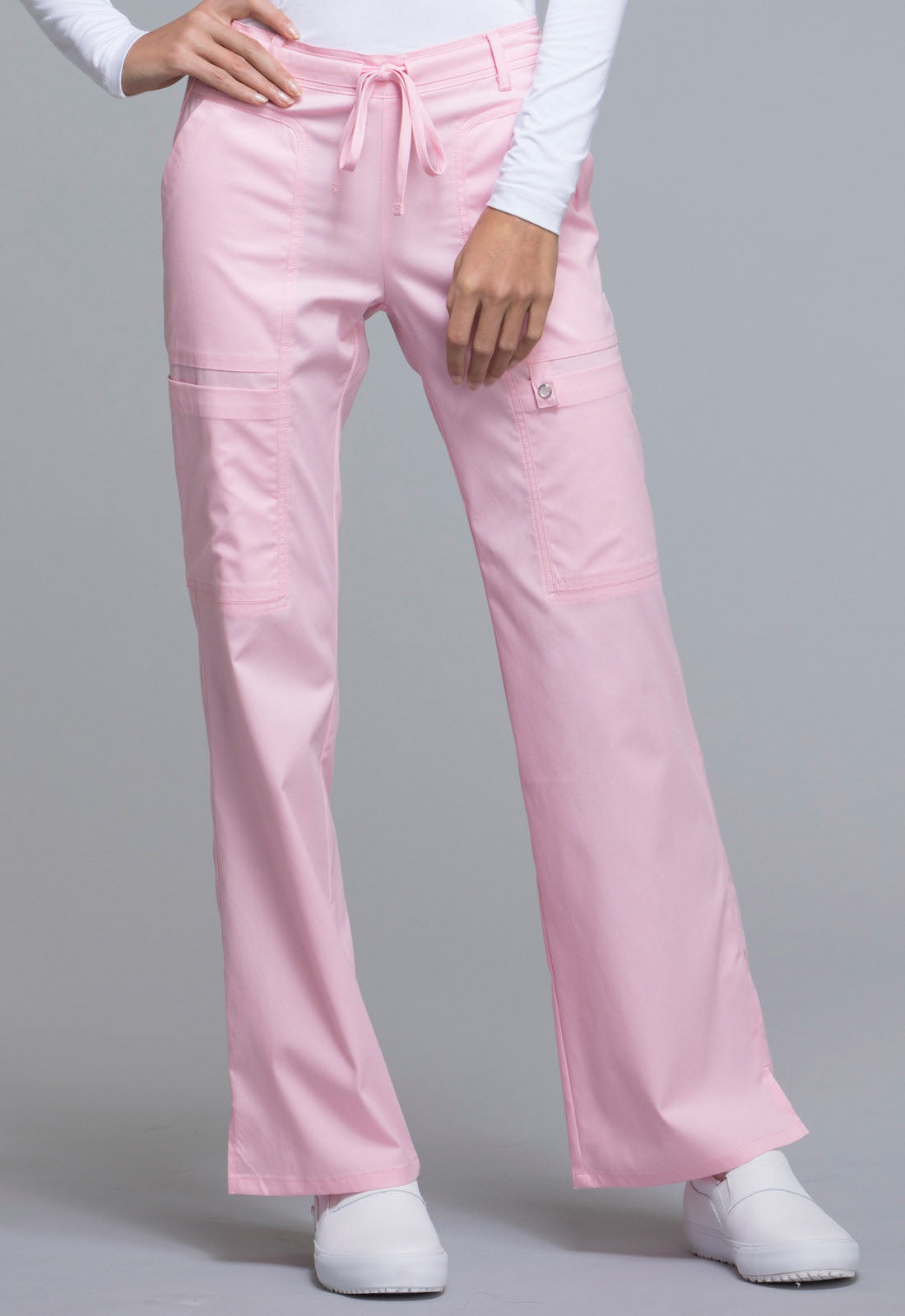 Cherokee Luxe Women's Low Rise Flare Leg Cargo Scrub Pants #21100