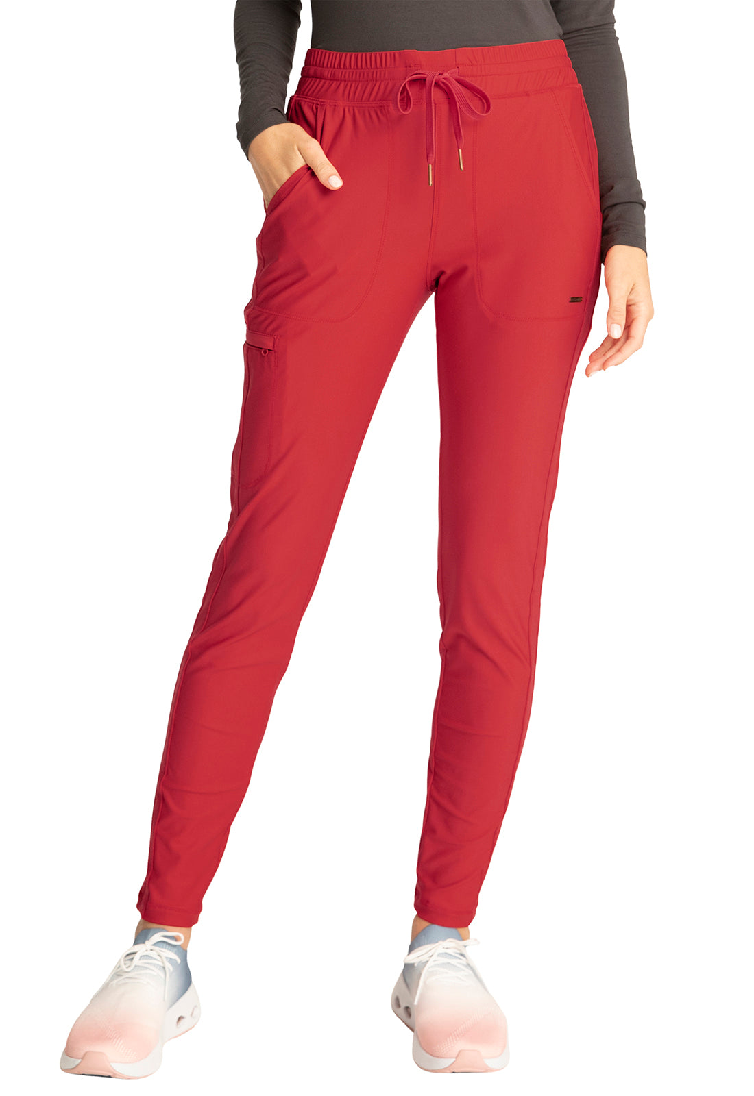 Cherokee FORM Mid Rise Tapered Leg Drawstring Pant #CK095