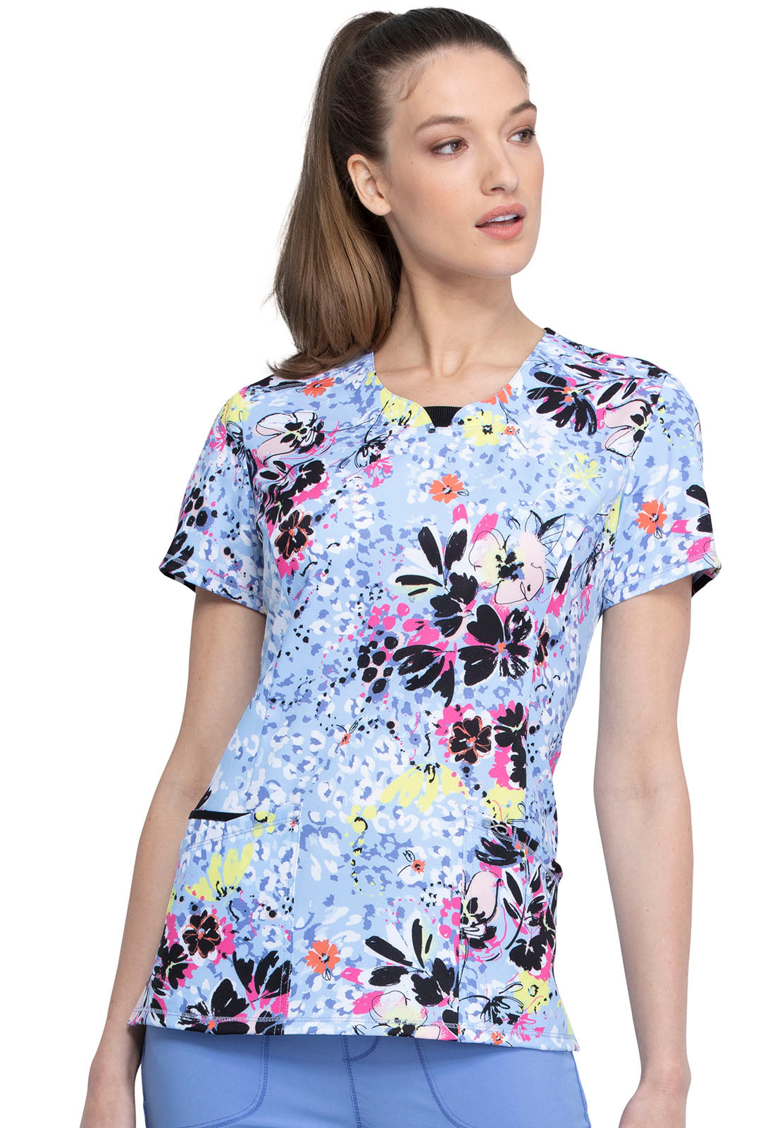Infinity Round Neck Top in Feeling Floral 