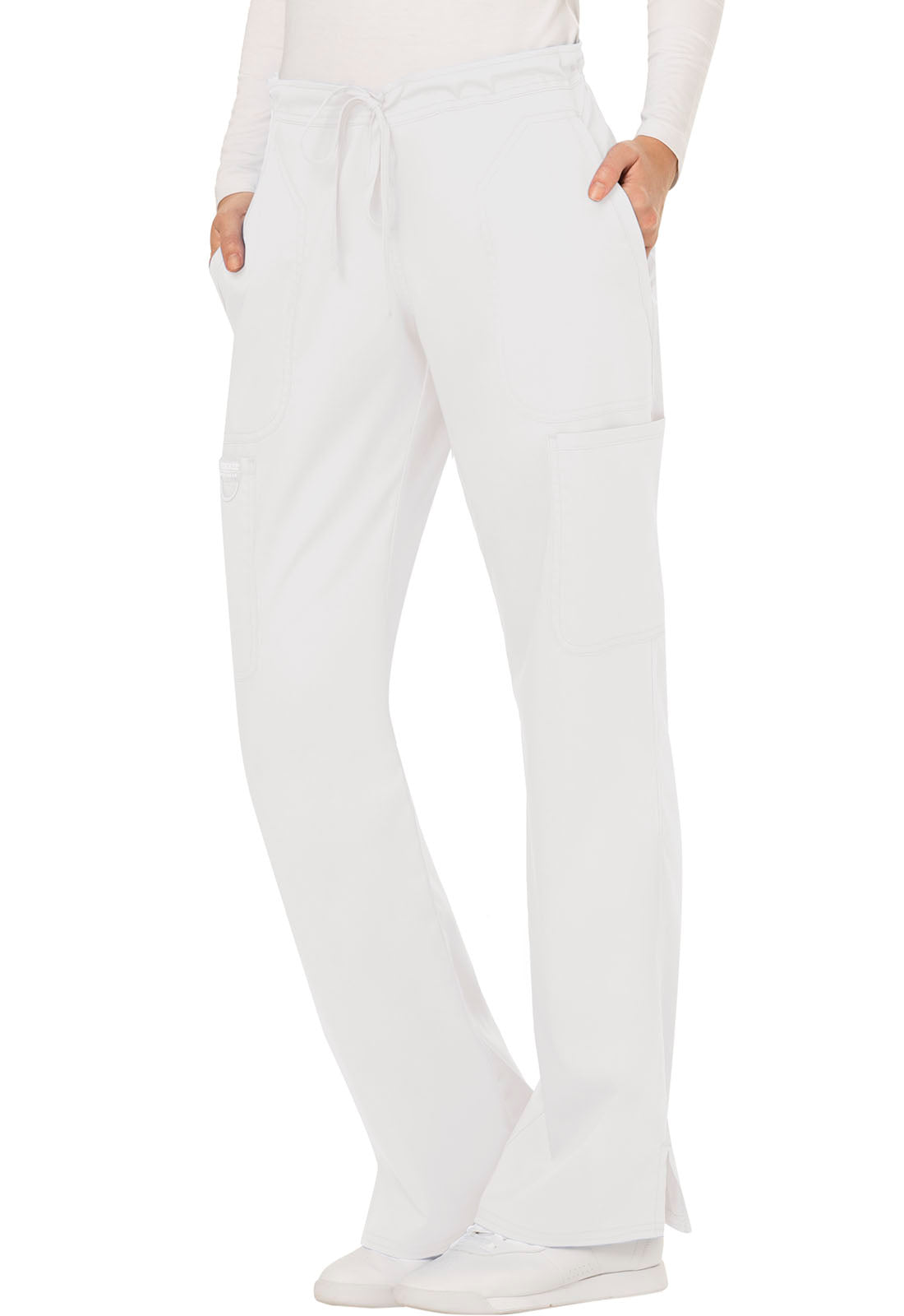 WW Revolution Cherokee Mid Rise Moderate Flare Drawstring Pant #WW120
