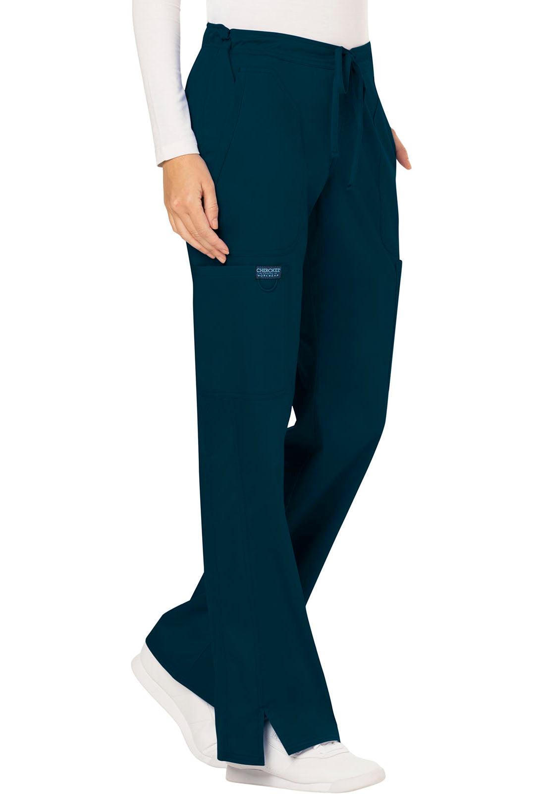 Petite Revolution Mid Rise Moderate Flare Drawstring Pant #WW120P