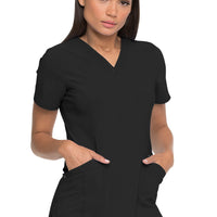 Dickies Advance Women Scrubs Top V-Neck with Patch Pockets #DK755