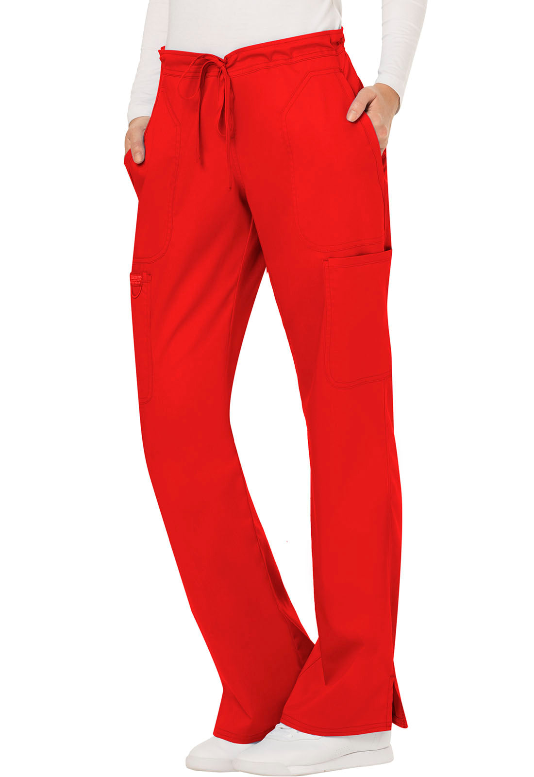 WW Revolution Cherokee Mid Rise Moderate Flare Drawstring Pant #WW120