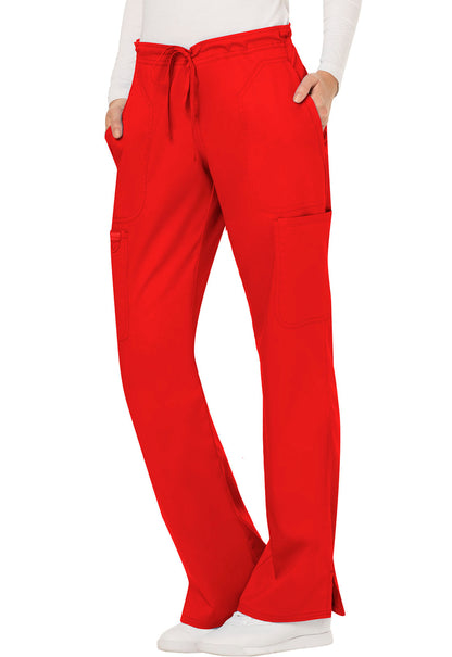 WW Revolution Cherokee Mid Rise Moderate Flare Drawstring Pant #WW120