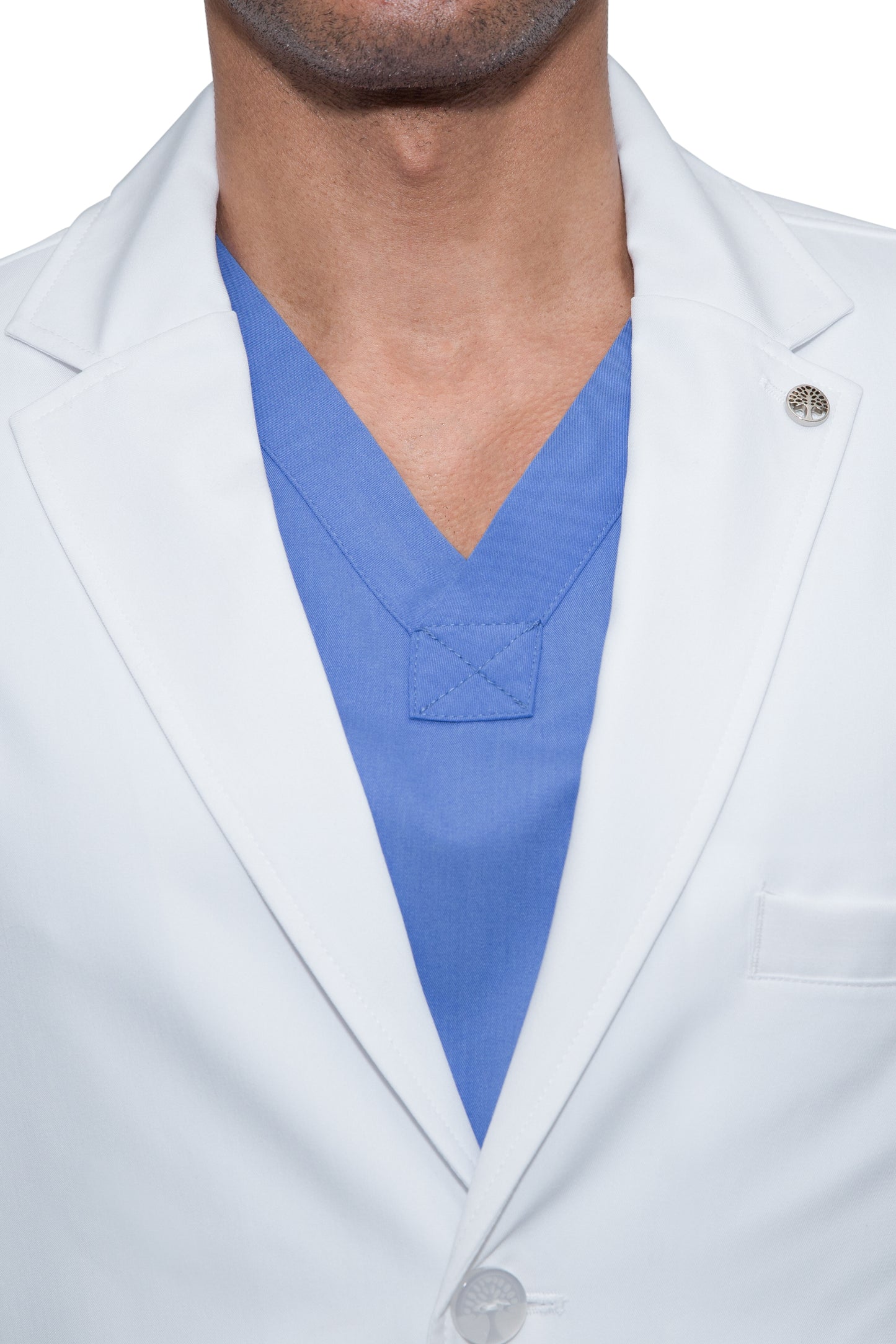 Healing Hands Logan Men's Lab Coat Six Pocket Mid-Length #HH5100