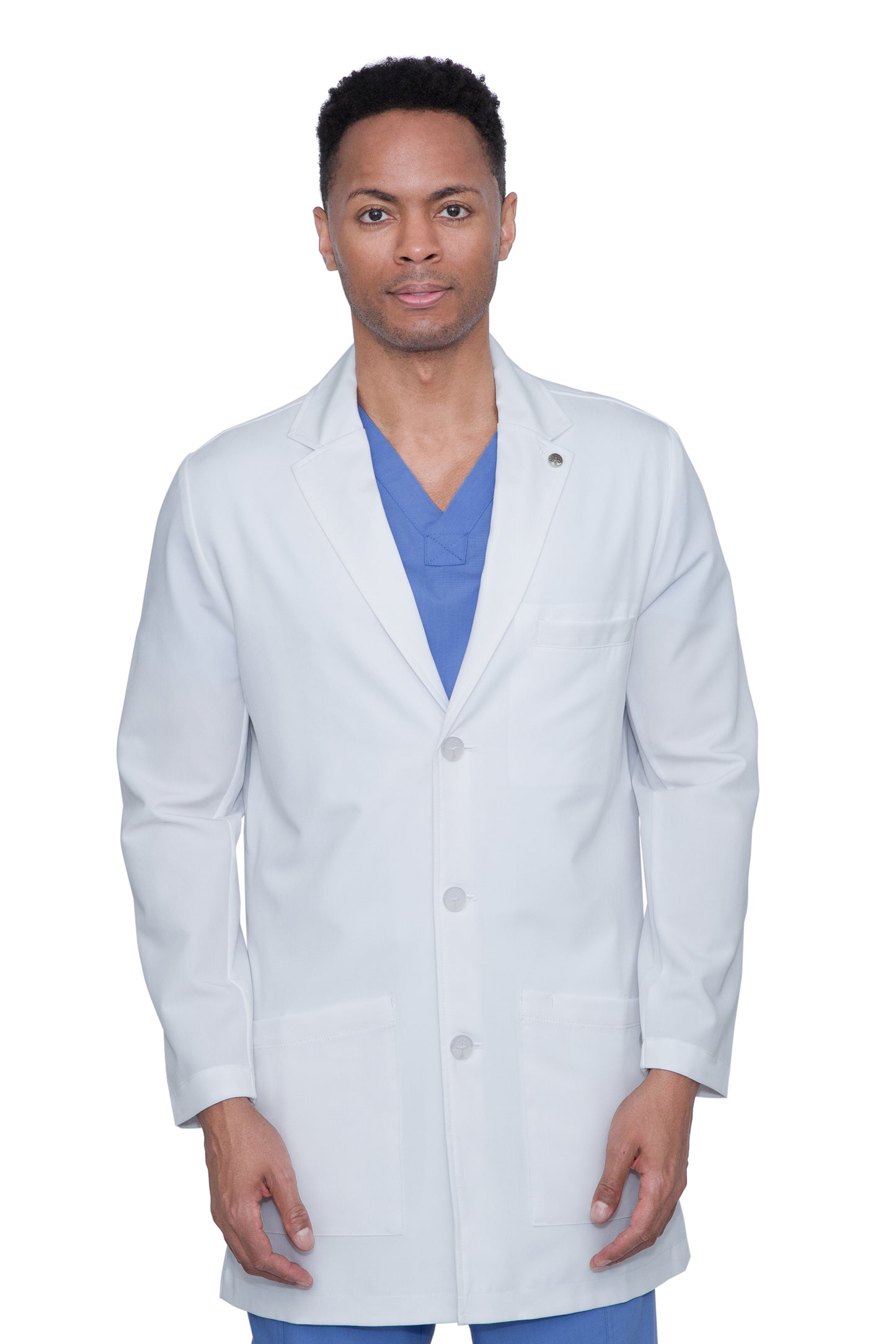 Healing Hands Logan Men's Lab Coat Six Pocket Mid-Length #HH5100