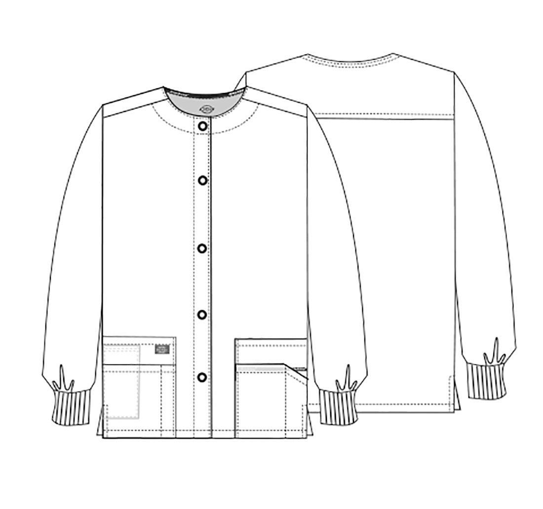 Dickies EDS Signature Snap Front Warm-up Jacket #86306