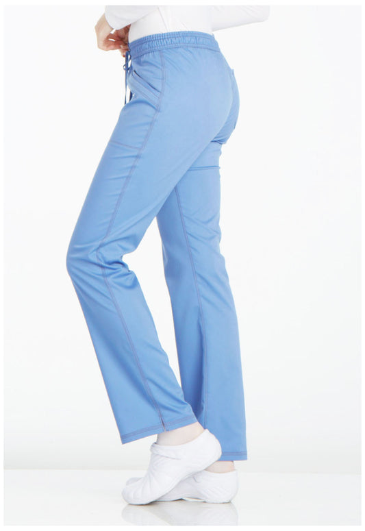 Mid Rise Straight Leg Drawstring Pant #DK106