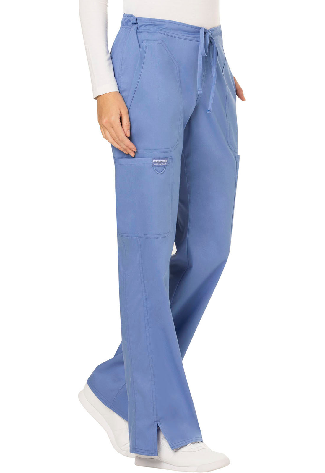 Petite Revolution Mid Rise Moderate Flare Drawstring Pant #WW120P