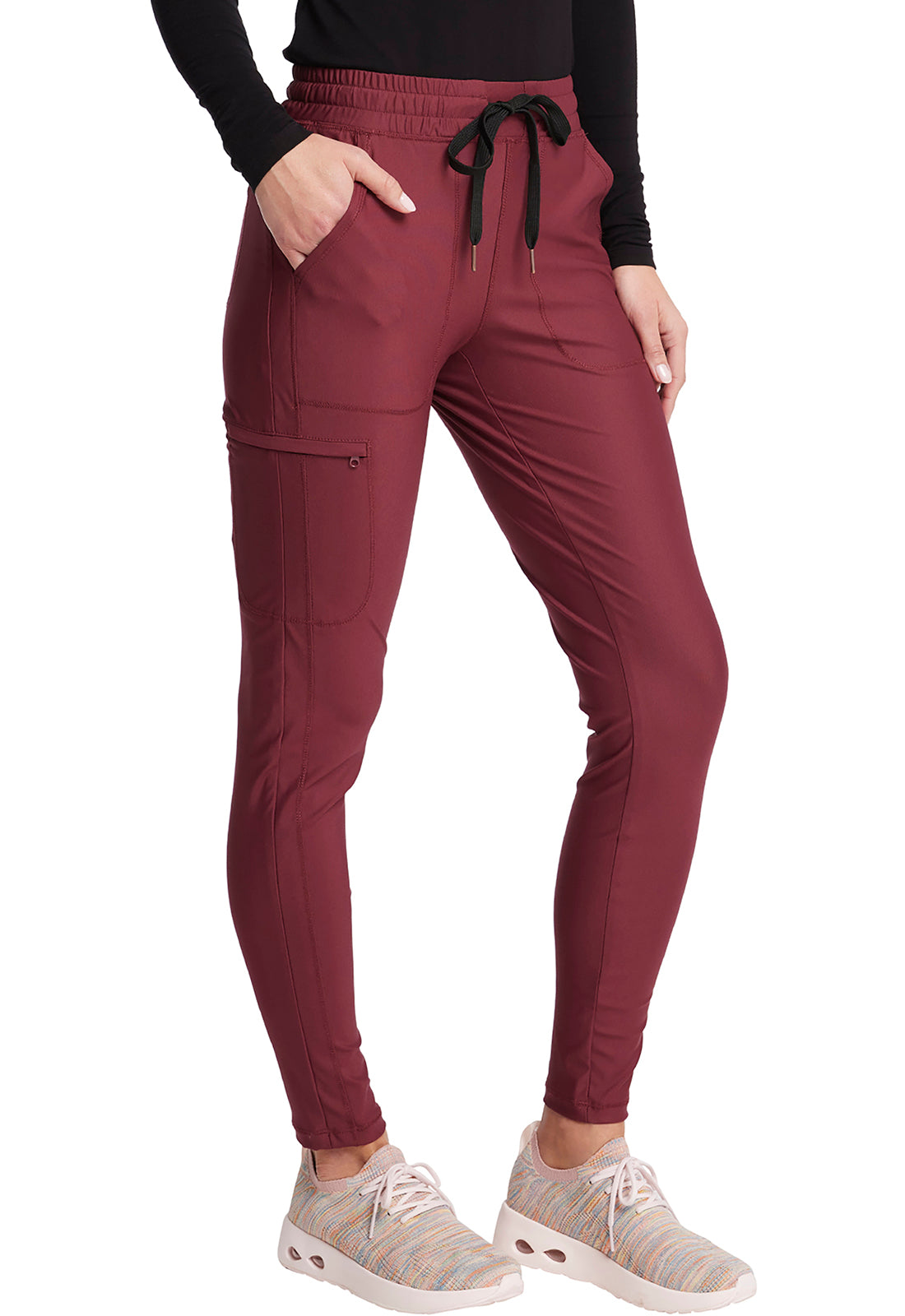 Cherokee FORM Mid Rise Tapered Leg Drawstring Pant #CK095