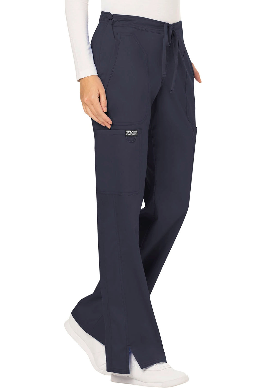 Petite Revolution Mid Rise Moderate Flare Drawstring Pant #WW120P