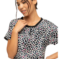 Round Neck Tuck-in Top in Forever Wild At Heart | HS800