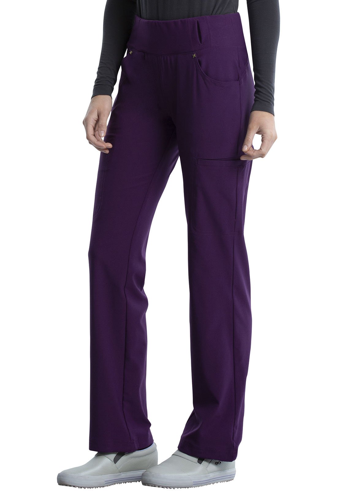 Cherokee iFlex Women's Mid Rise Straight Leg Pants #CK002 Petite