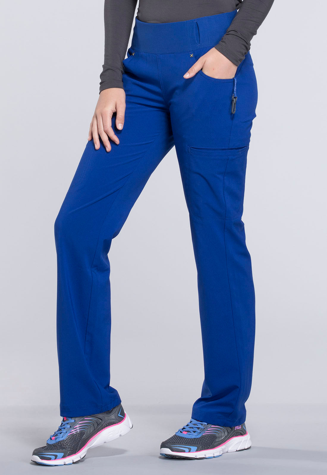 Cherokee iFlex Women's Mid Rise Straight Leg Pants #CK002 Petite