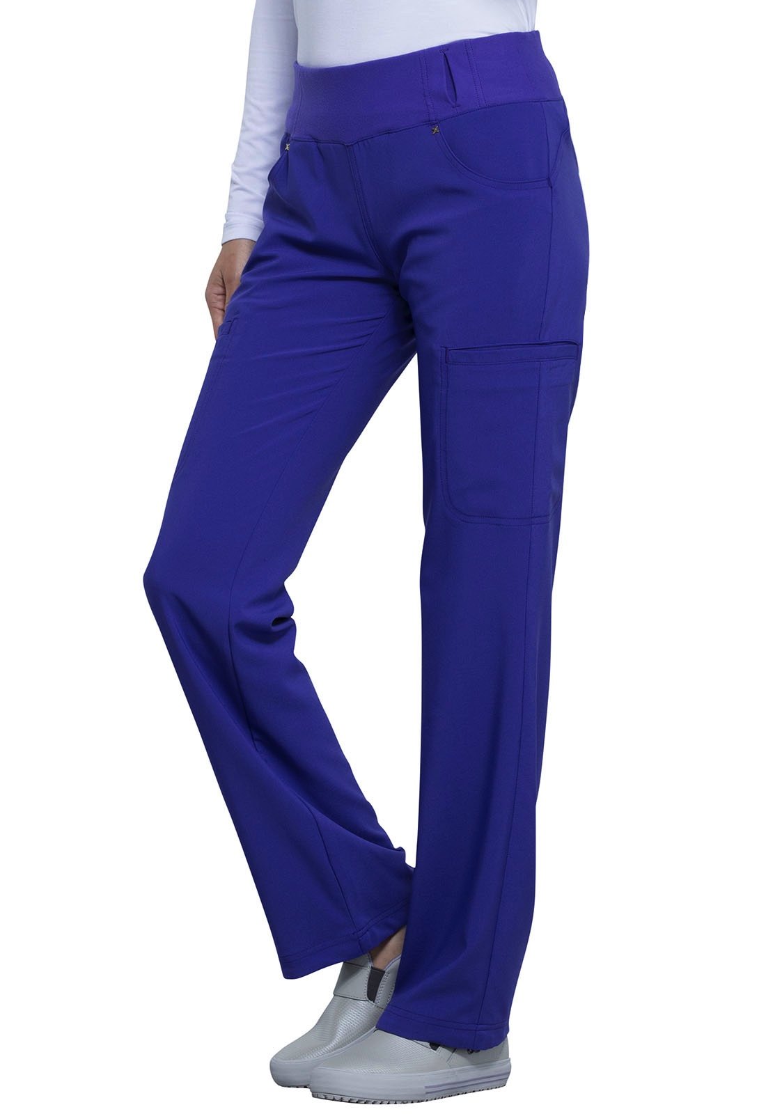 Cherokee iFlex Women's Mid Rise Straight Leg Pants #CK002 Petite