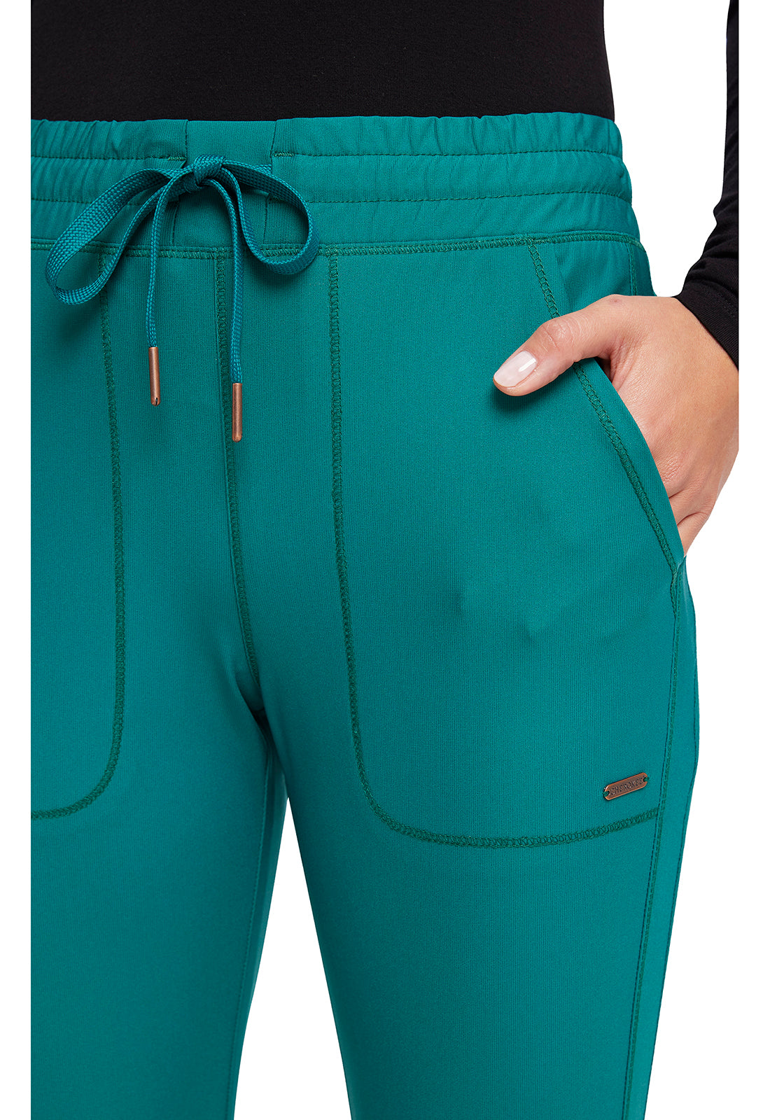 Cherokee FORM Mid Rise Tapered Leg Drawstring Pant #CK095