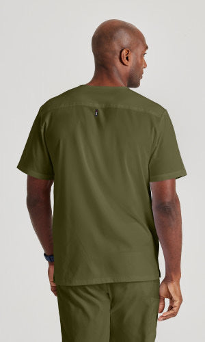Men's Spandex Stretch V-Neck Top | GRST079