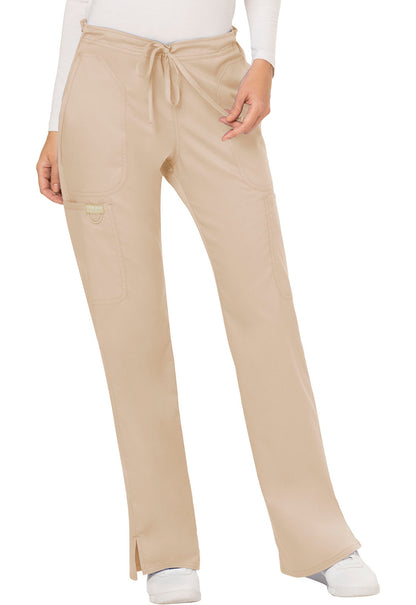 WW Revolution Cherokee Mid Rise Moderate Flare Drawstring Pant #WW120
