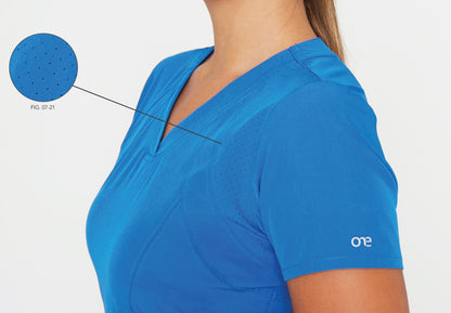 BARCO ONE Racer Women's 4 Pocket V-Neck Breathable Scrub Top #5105
