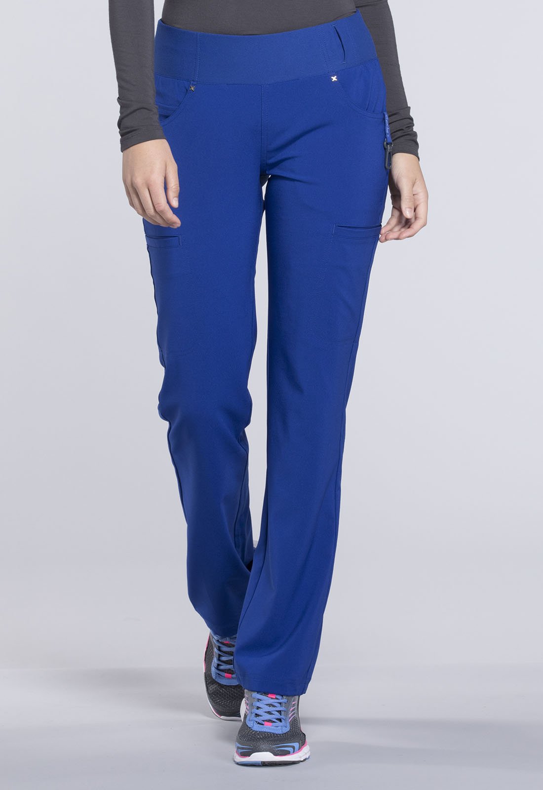 Cherokee iFlex Women's Mid Rise Straight Leg Pants #CK002 Petite