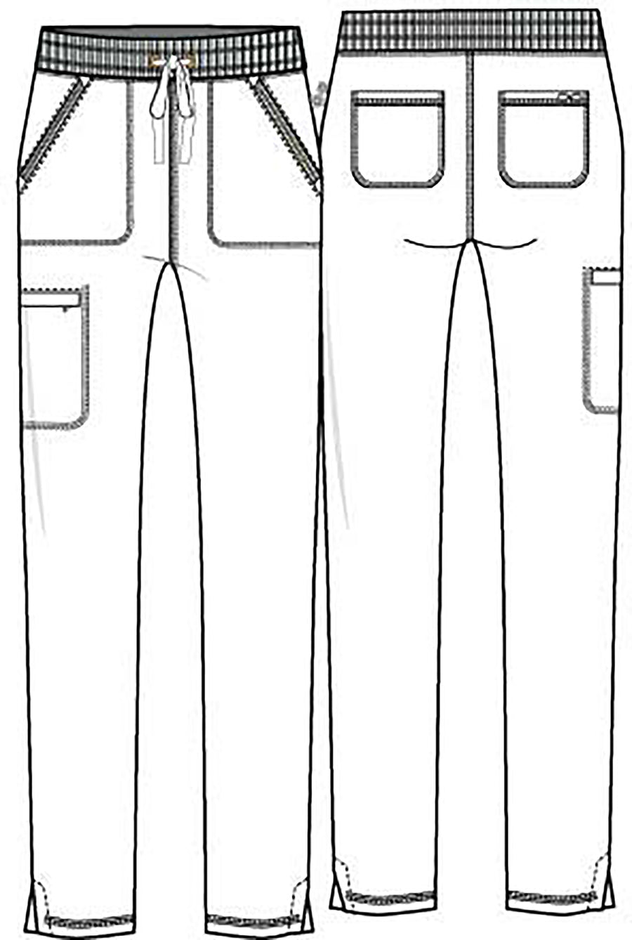 Mid Rise Tapered Leg Drawstring Pant | CK135A