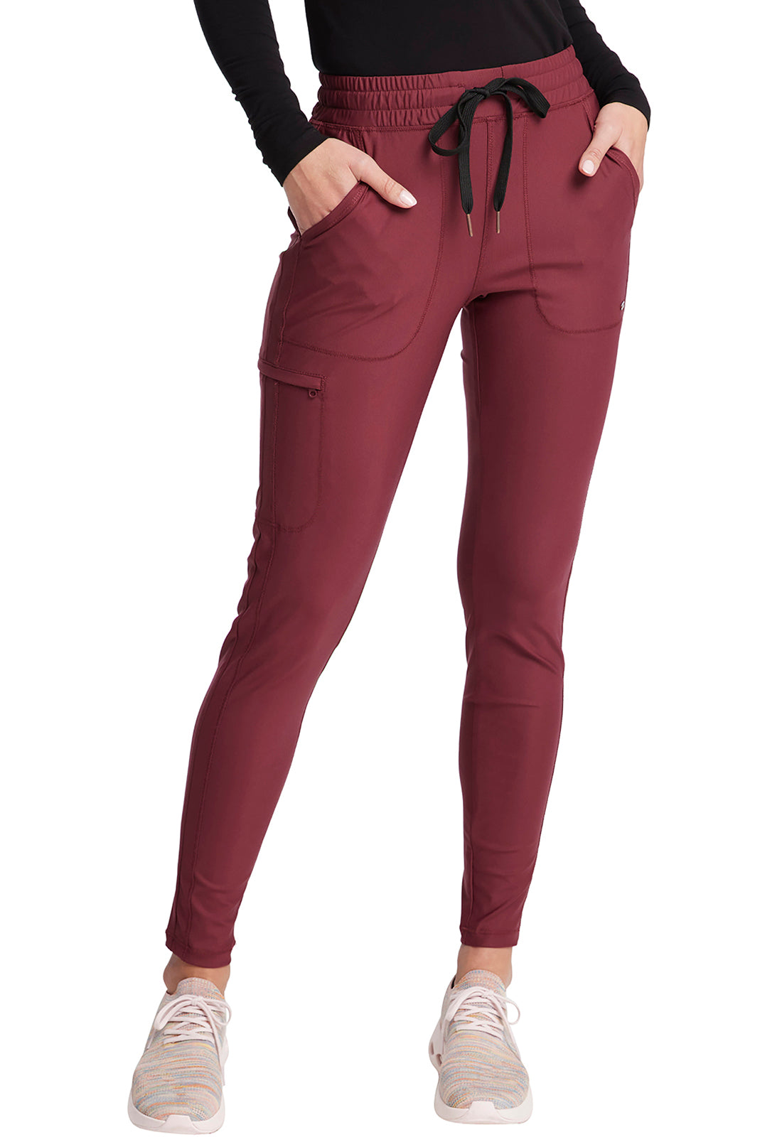 Cherokee FORM Mid Rise Tapered Leg Drawstring Pant #CK095