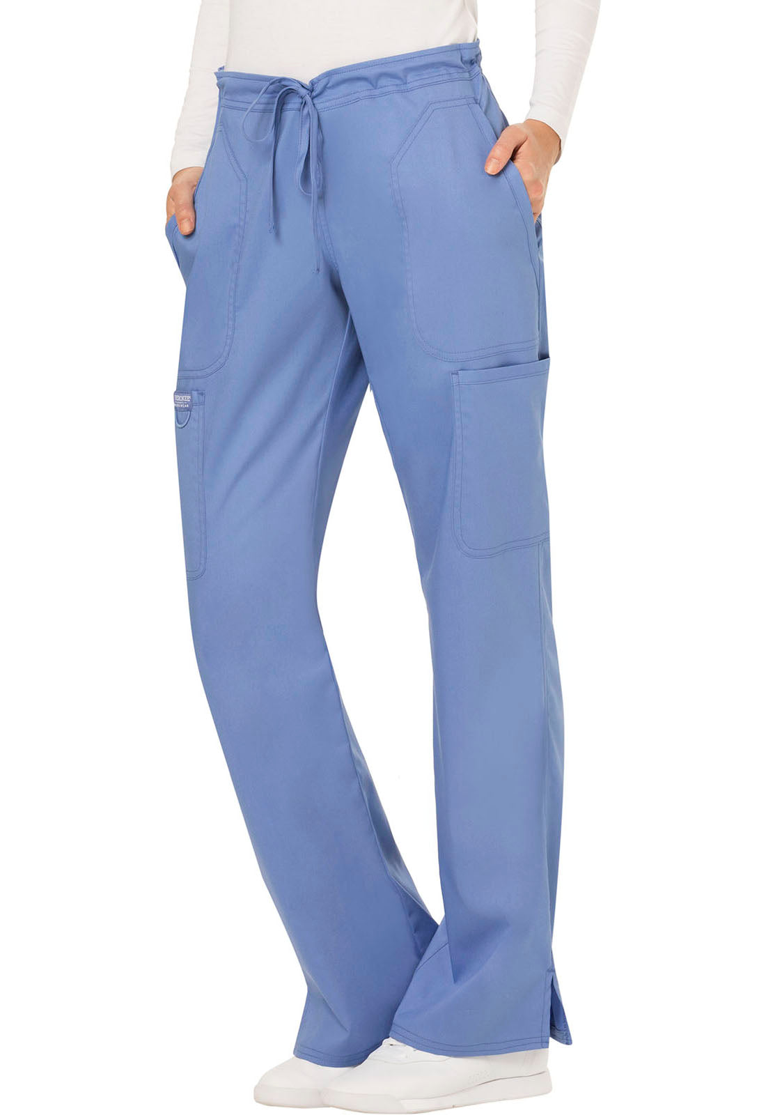Petite Revolution Mid Rise Moderate Flare Drawstring Pant #WW120P