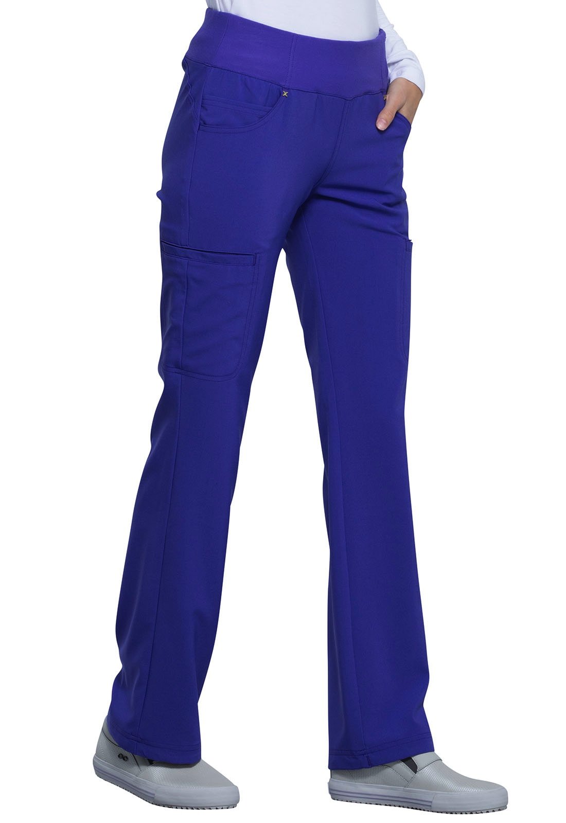 Cherokee iFlex Women's Mid Rise Straight Leg Pants #CK002 Petite