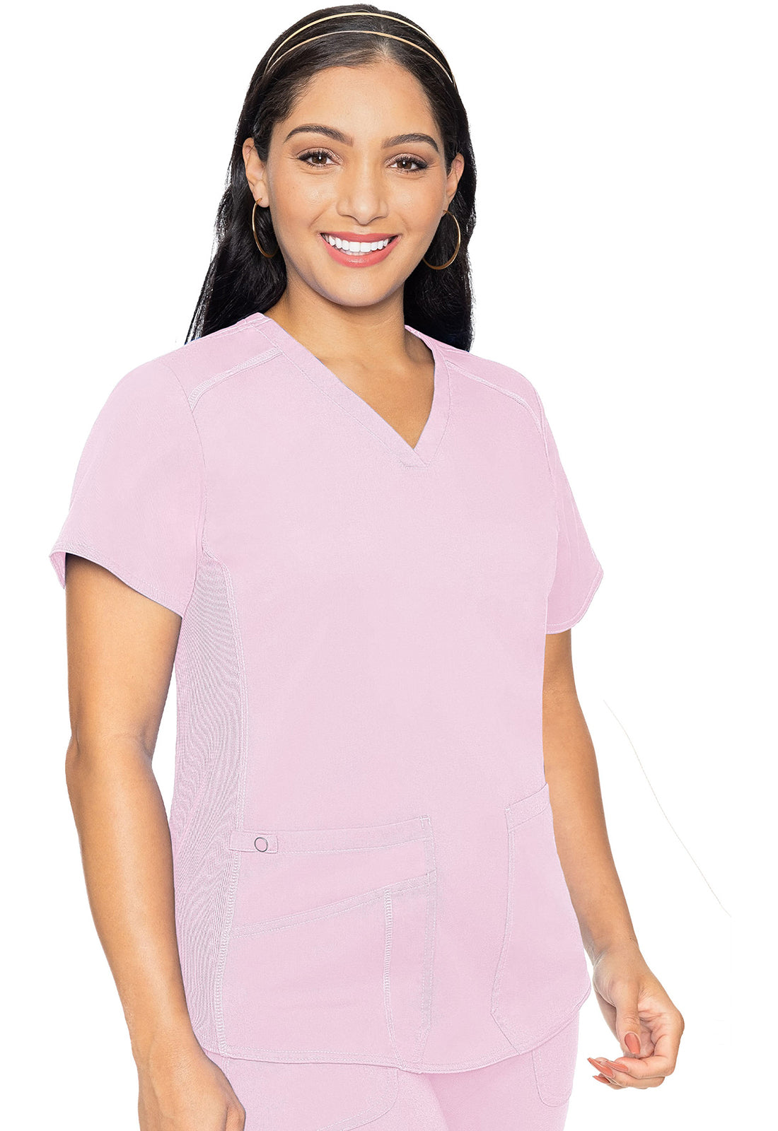 Med Couture Touch Shirttail V-neck Top 