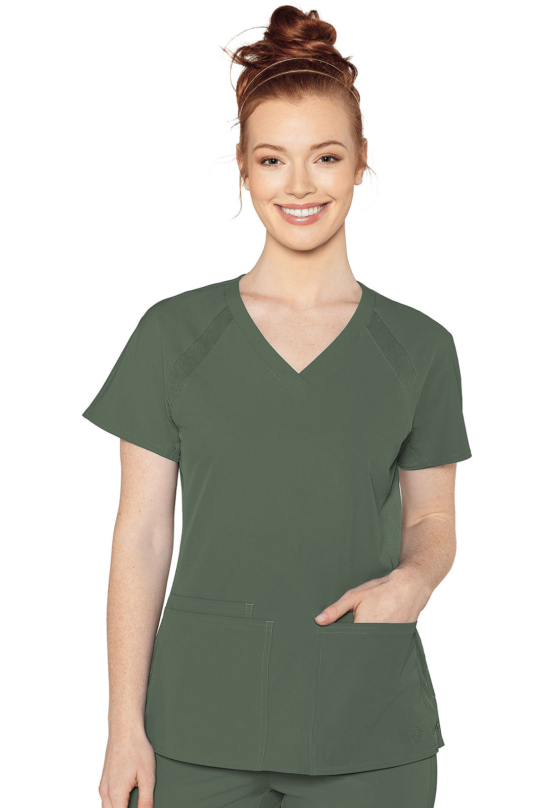 Med Couture Peaches Raglan Scrub Top #8470