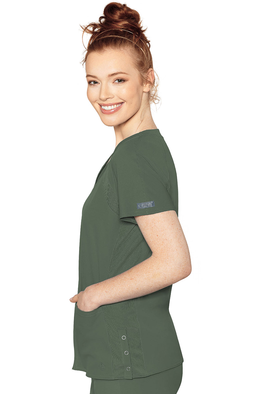 Med Couture Peaches Raglan Scrub Top #8470