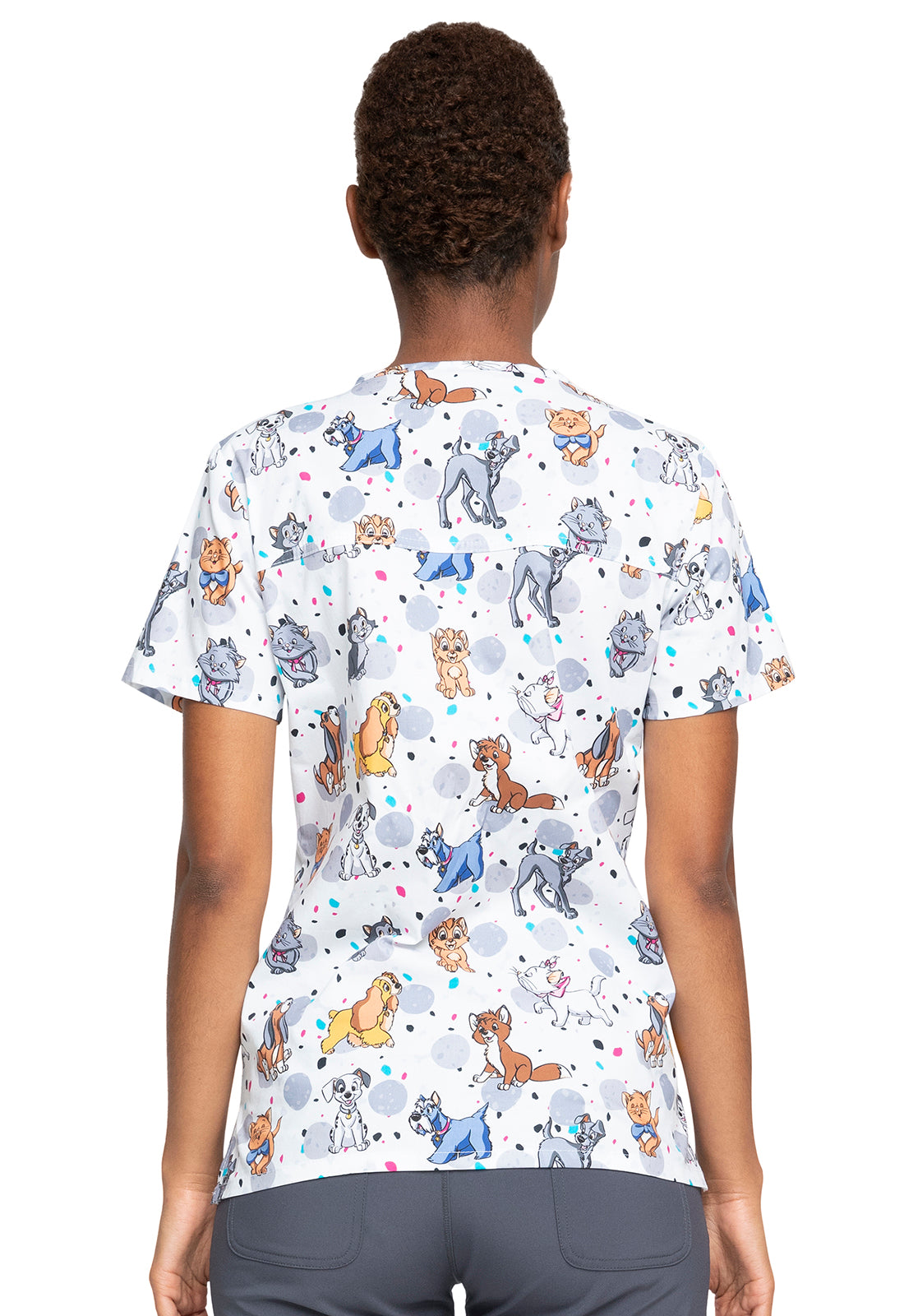 Tooniforms Disney V-Neck Print Top  #TF736