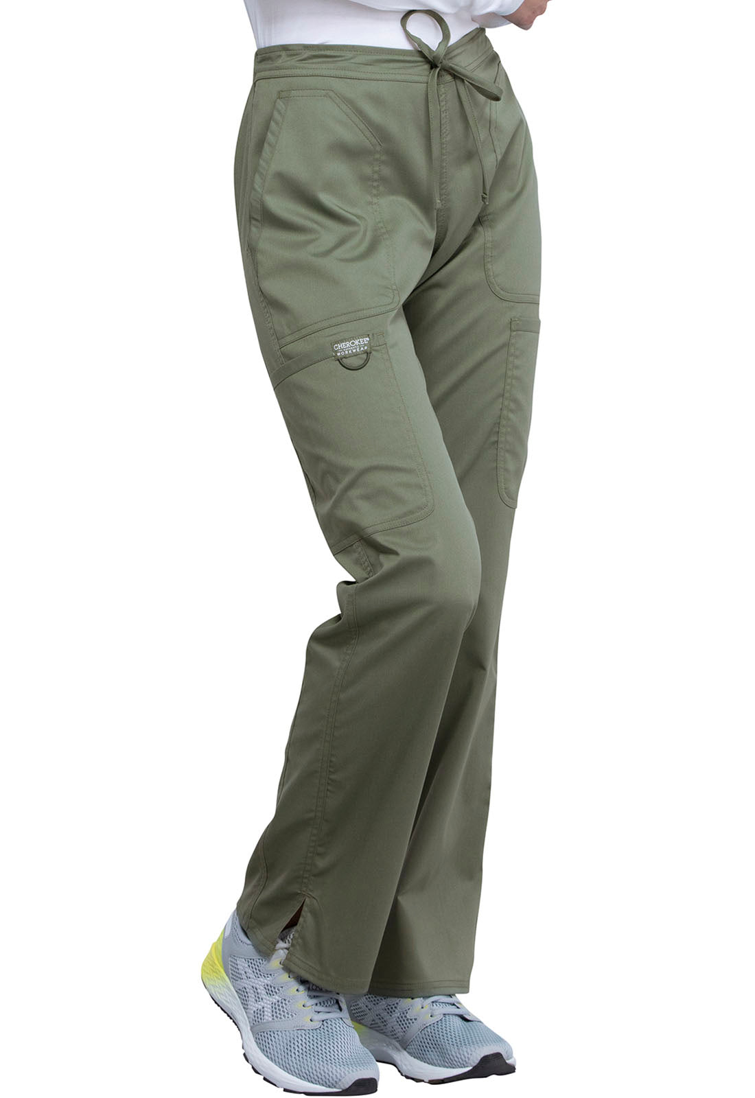 Petite Revolution Mid Rise Moderate Flare Drawstring Pant #WW120P