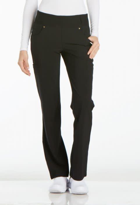Cherokee iFlex Women's Mid Rise Straight Leg Pants #CK002 Petite