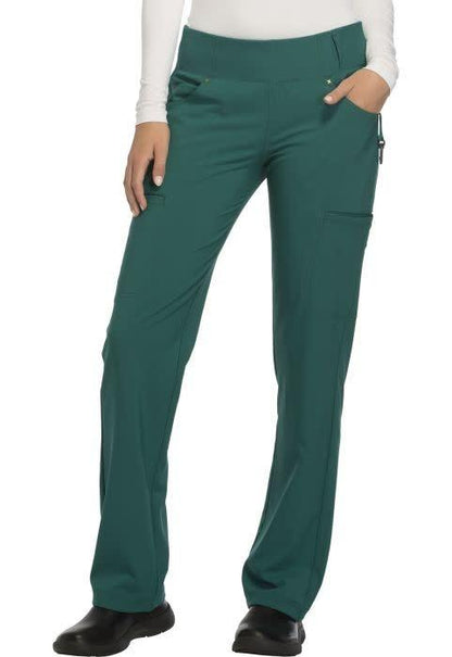 Cherokee iFlex Women's Mid Rise Straight Leg Pants #CK002 Petite