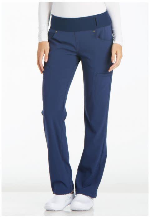 Cherokee iFlex Women's Mid Rise Straight Leg Pants #CK002 Petite