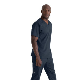 Men's Spandex Stretch V-Neck Top | GRST079