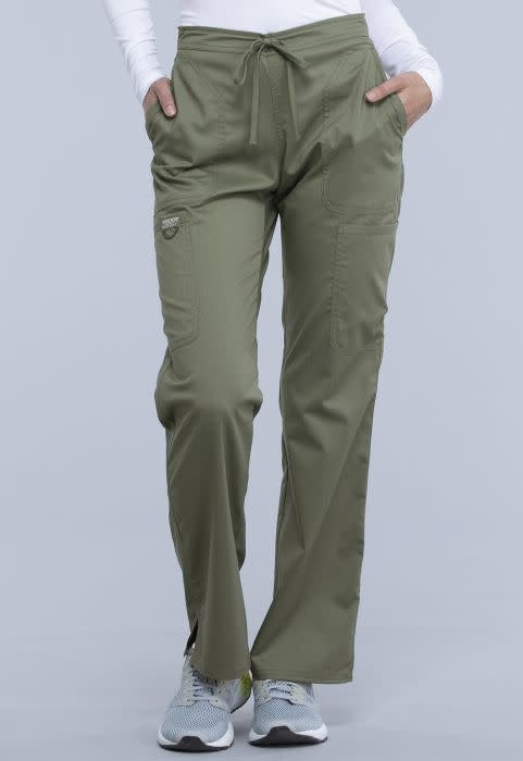 WW Revolution Cherokee Mid Rise Moderate Flare Drawstring Pant #WW120