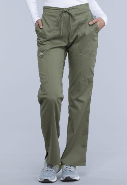 WW Revolution Cherokee Mid Rise Moderate Flare Drawstring Pant #WW120
